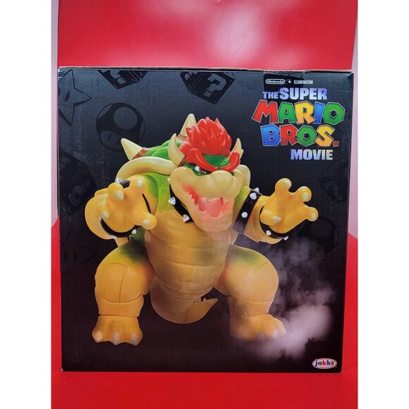 Bowser Fire Breathing Effect Figurine Super Mario Bros Movie Jakks 2023 - Picture 6 of 8